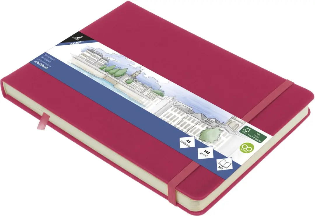 Kangaro K-861311 Schetsboek A5 Landscape Ruby