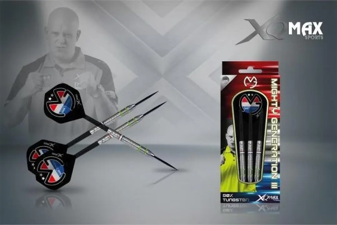 XQMax Michael van Gerwen Mighty Generation 3 Dartpijlen 21g - 90% Tungsten - 3 Stuks