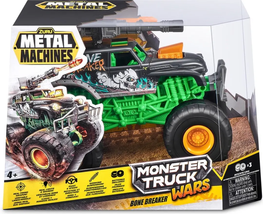 ZURU Metal Machines Monster Truck Wars Bone Breaker