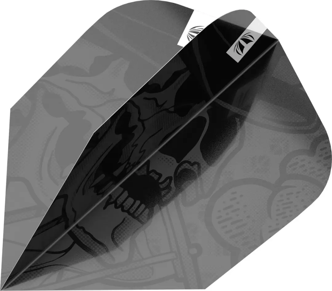 Target Dimitri van den Bergh 337400 Dart Flights - 3 Stuks - Wit/Zwart