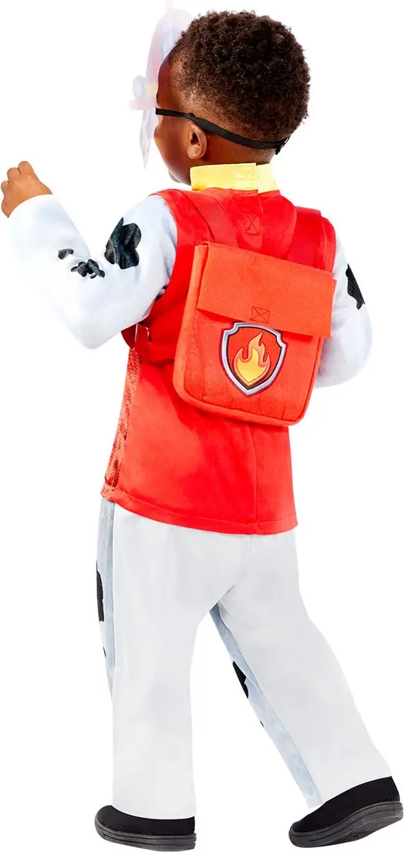 PAW Patrol Marshall Verkleedpak - Rood/Wit - 3-4 jaar