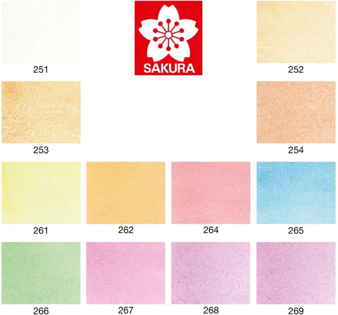 Sakura Koi Water Colors Pocketbox - 12 Metallic Kleuren - met Koi Water Brush - afbeelding 6 van 6