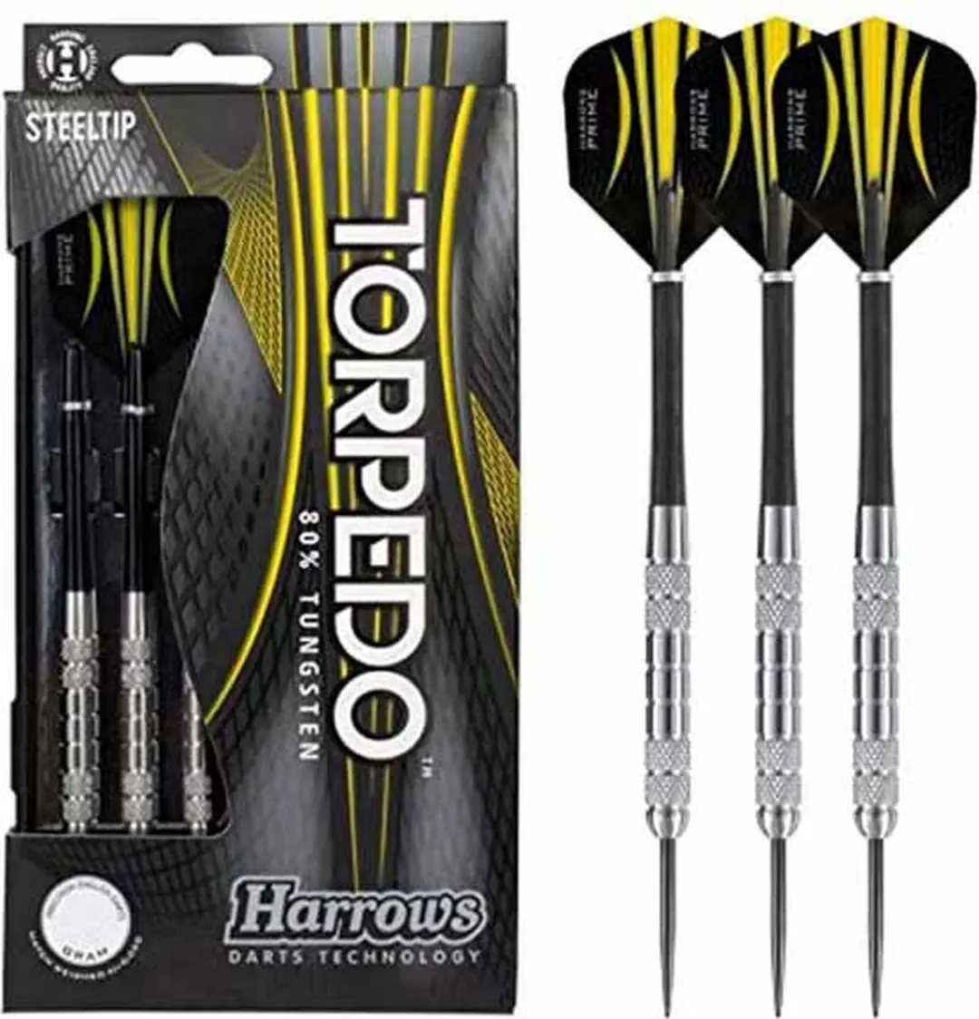 Harrows Torpedo 80% Tungsten 24gK1 - 3 Stuks - Wit/Blauw/Rood