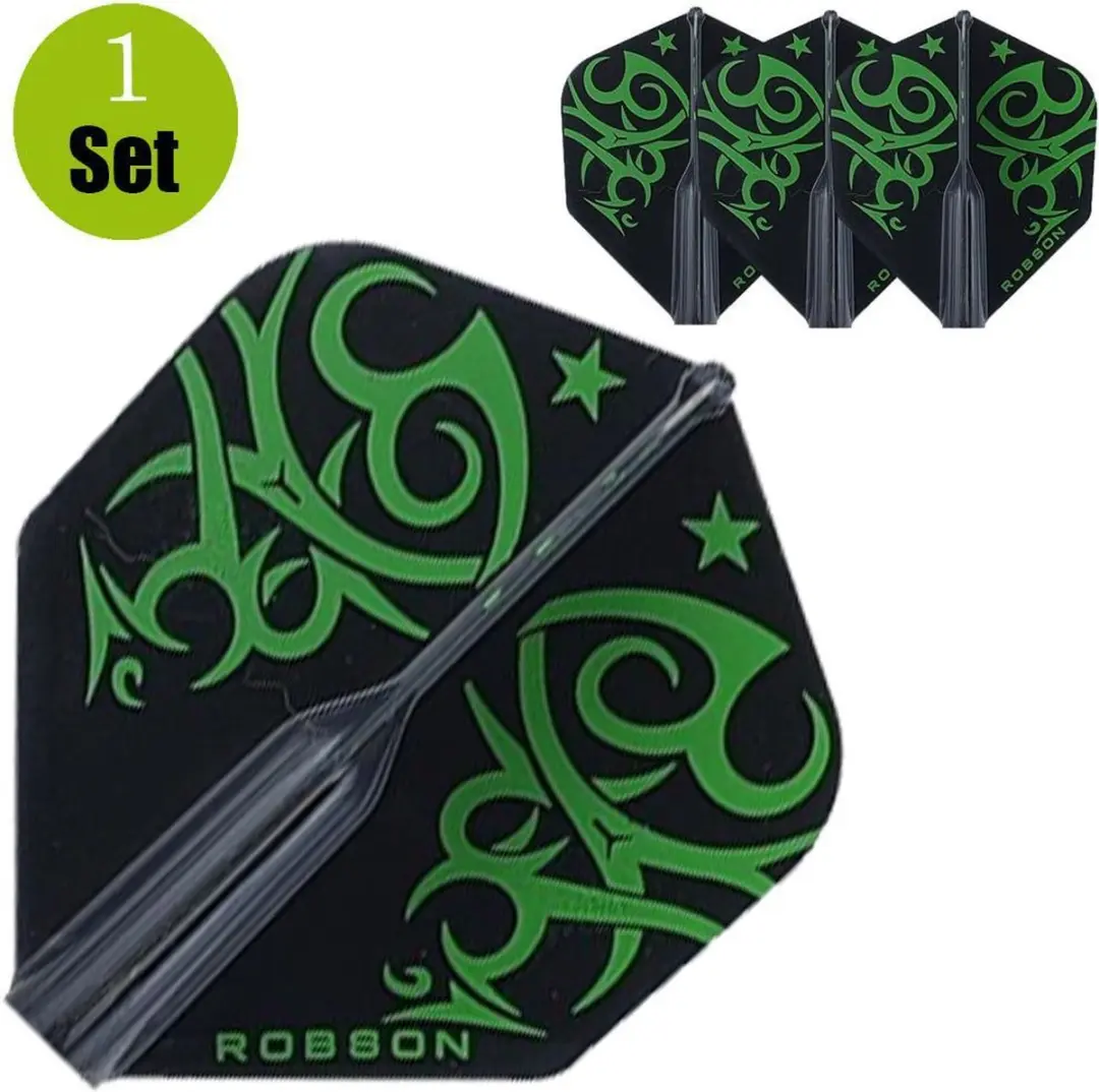 Bull's Robson Plus Flight Std. Tribe - Groen - 3 Stuks