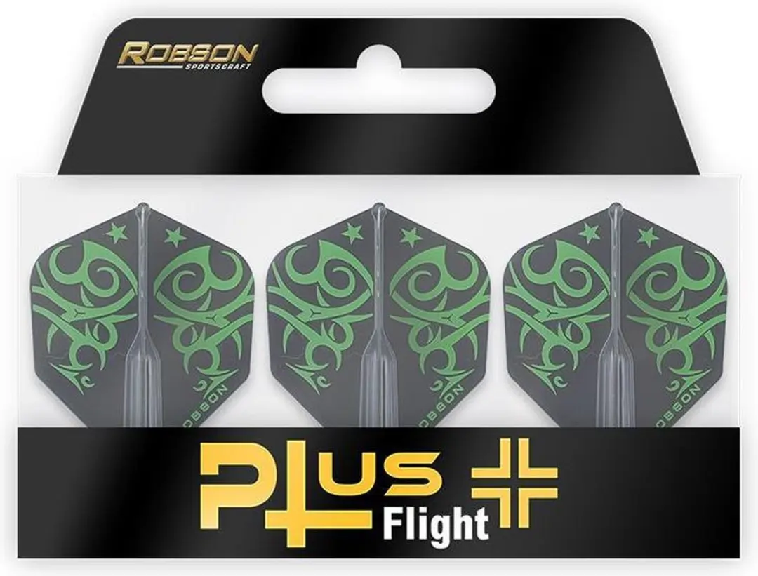 Bull's Robson Plus Flight Std. Tribe - Groen - 3 Stuks
