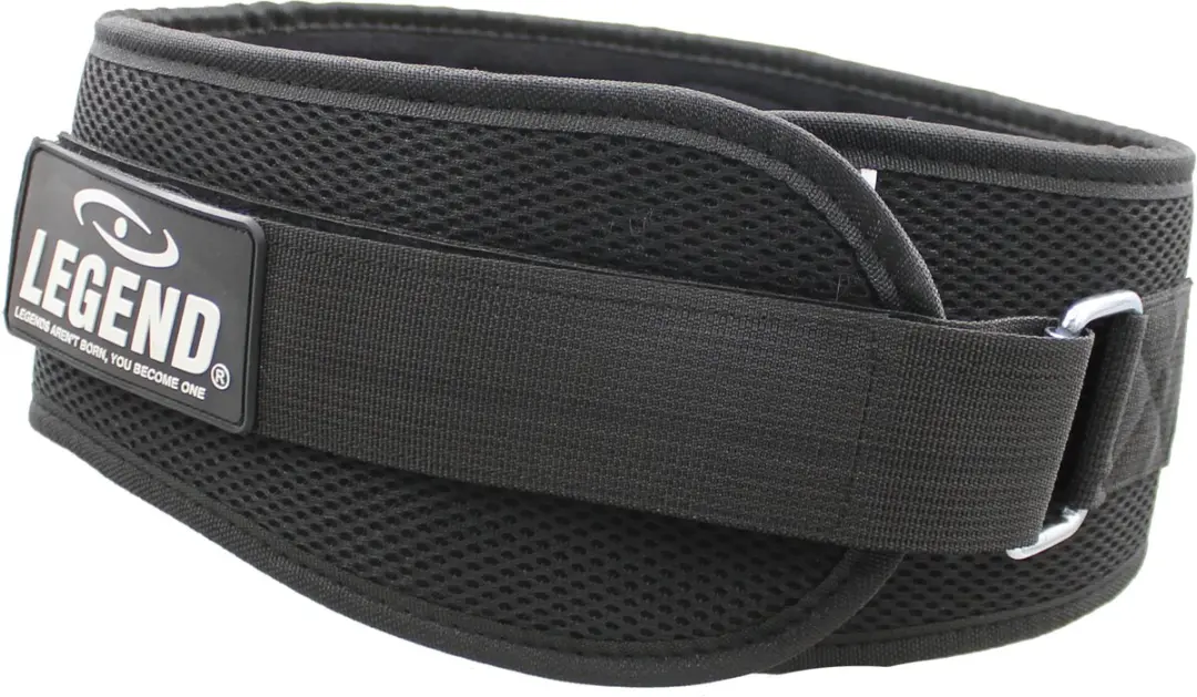 Legend Fitness Riem - Zwart Mesh - Maat L