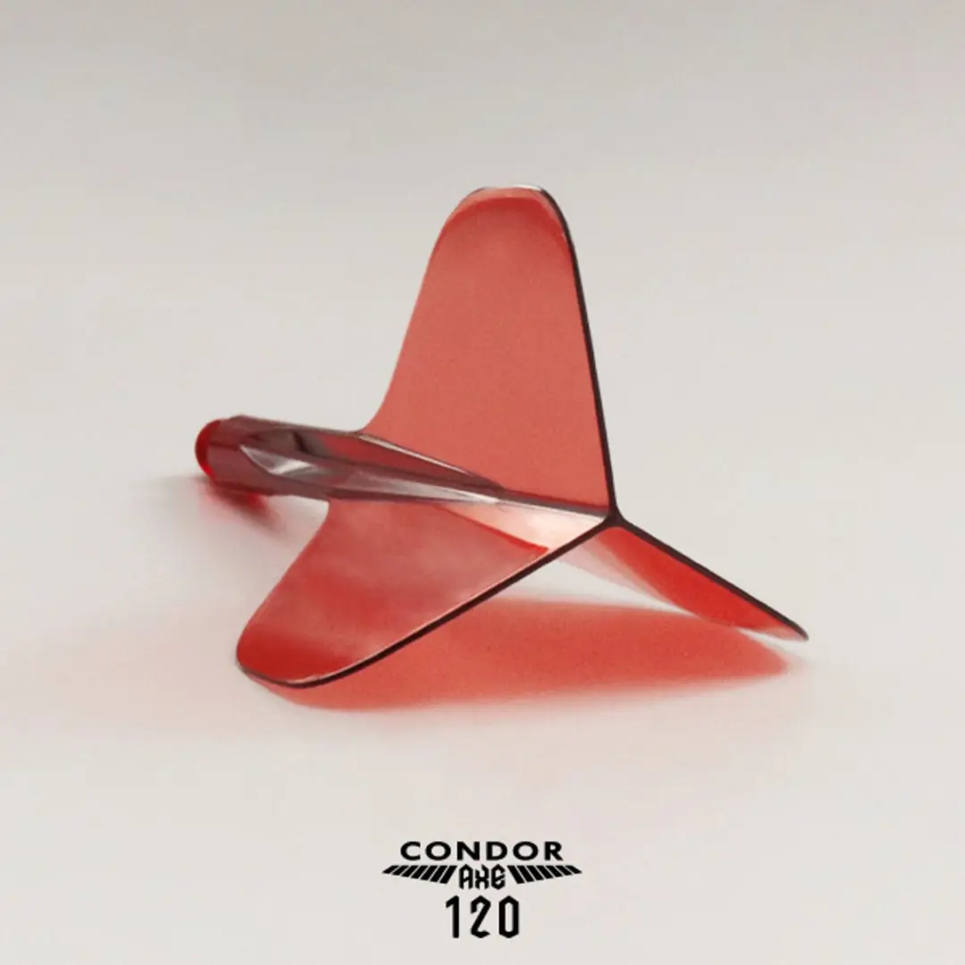 Condor AXE 120 Trifin Dart Flights - Rood - 3 Stuks