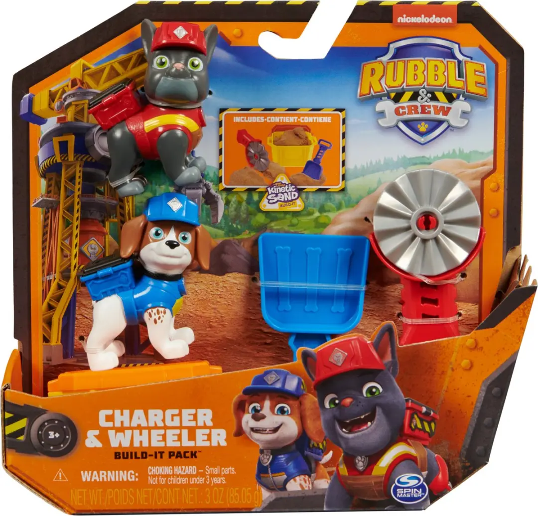 PAW Patrol Rubble 2-Pack Charger & Wheeler