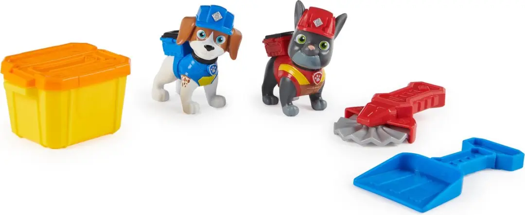 PAW Patrol Rubble 2-Pack Charger & Wheeler - Multicolor
