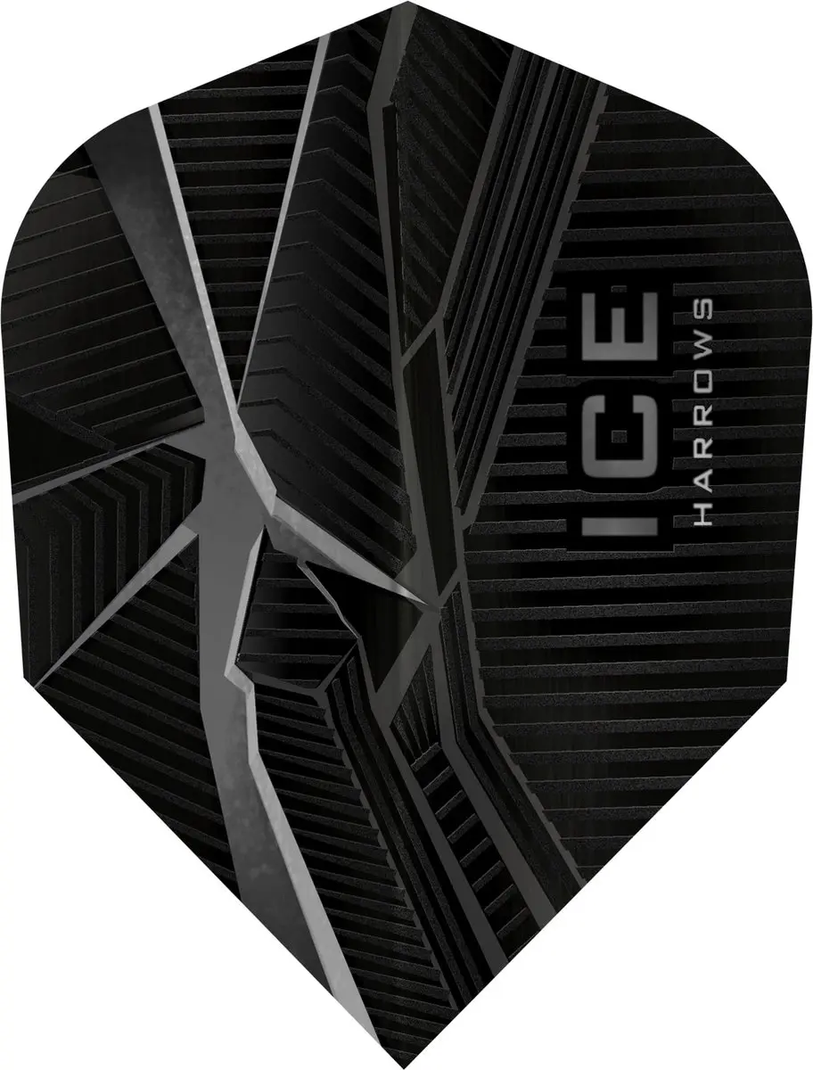 Harrows ICE Recut Black Dart Flights FB3404