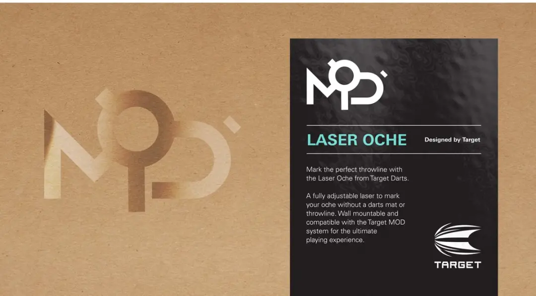 Target Mod Laser Oche Werplijn Darten - Zwart
