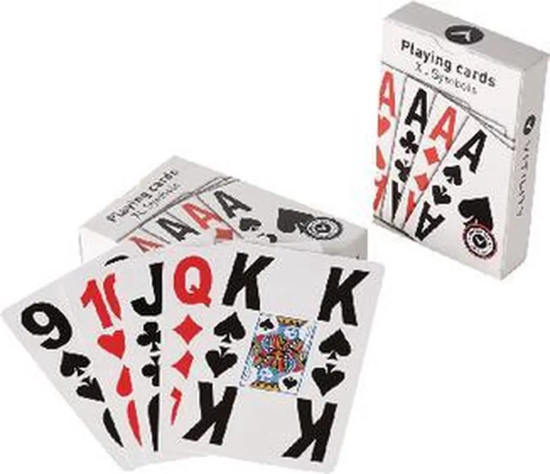 Vitility Speelkaarten XL - 2 Stuks - Wit
