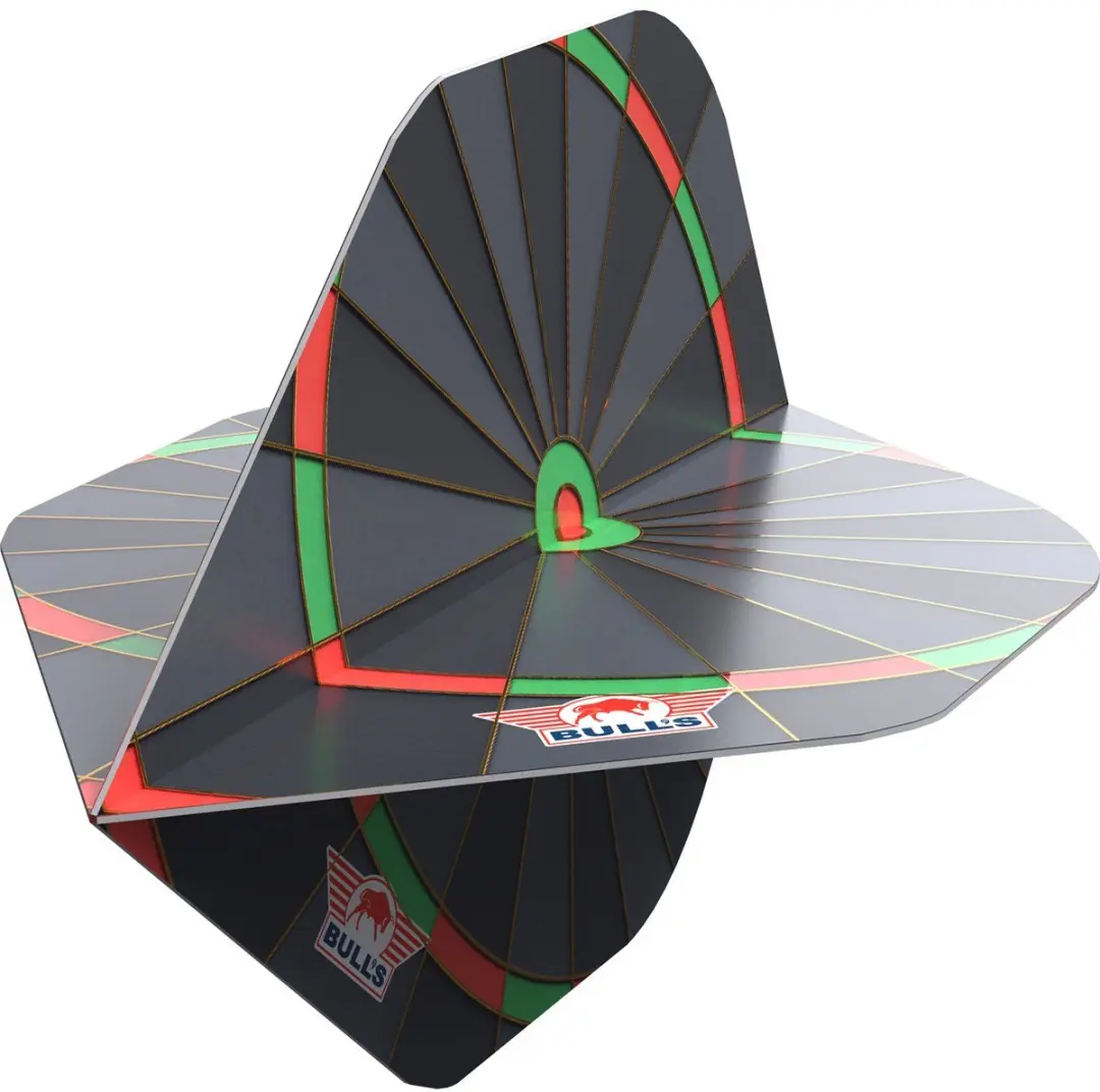 Bull's Board Black NO2 Dart Flights BU-51071 - 3 Stuks