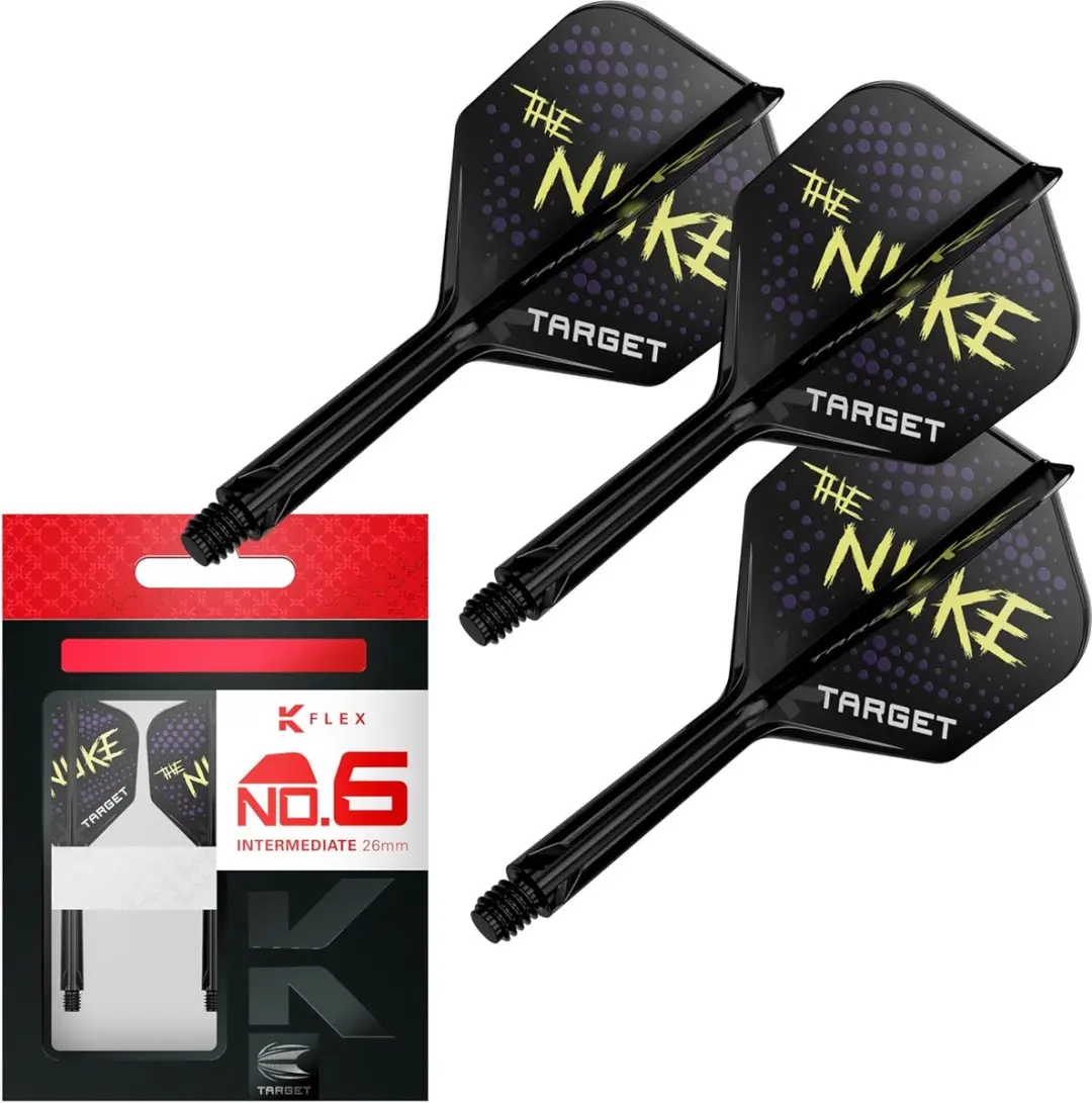 Target K-Flex Luke Littler NO6 Dart Flights 3 Stuks - Zwart