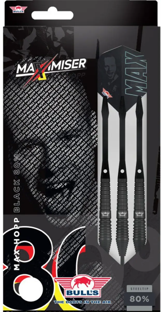 Bull's Max Hopp Black Dartpijlen 3 Stuks