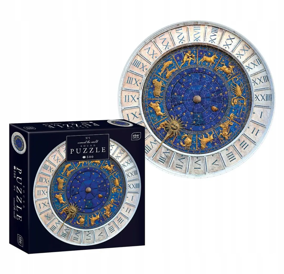 Geronimo Games Interprint Ronde Puzzel Sterrenbeelden 500-delig - Ø63cm - Multi