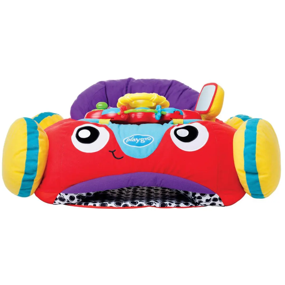 Playgro Comfy Car Pluchen Zitkussen Baby - Rood