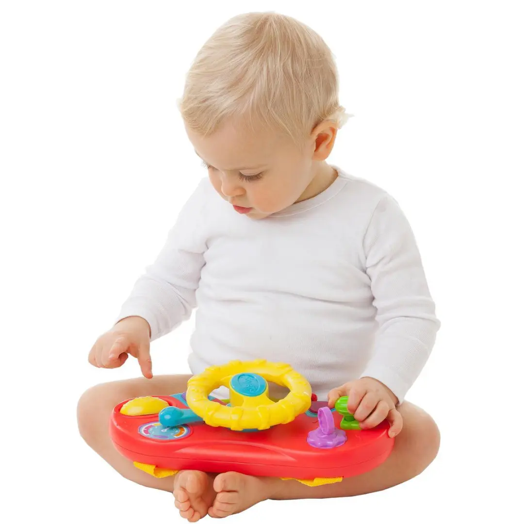Playgro Comfy Car Pluchen Zitkussen Baby - Rood