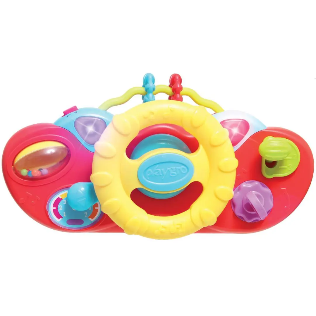 Playgro Comfy Car Pluchen Zitkussen Baby - Rood