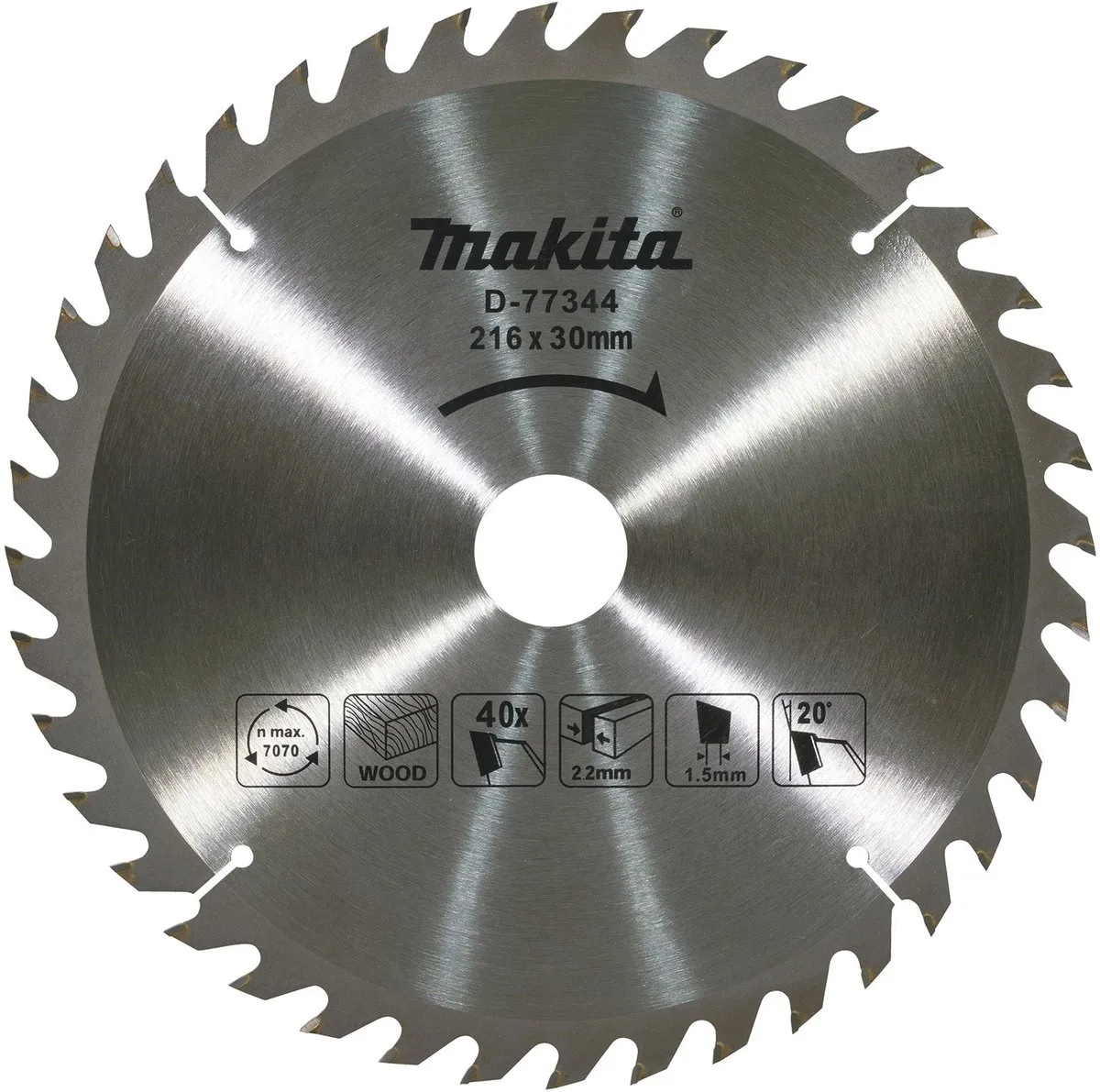 Makita TCT Zaagblad D-77344 216x2.2x30mm