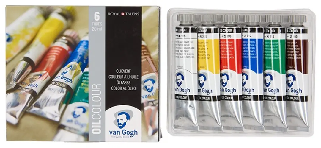 Van Gogh Olieverf Starterset 6 Kleuren 20ml - Assorti