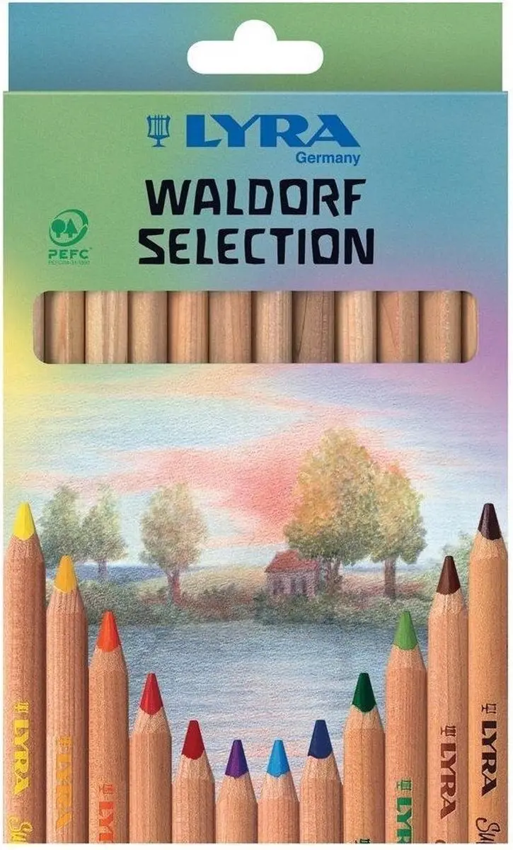 Lyra Super Ferby Unlac. K12 Waldorf Potloden - 12 Stuks - Multi Colour