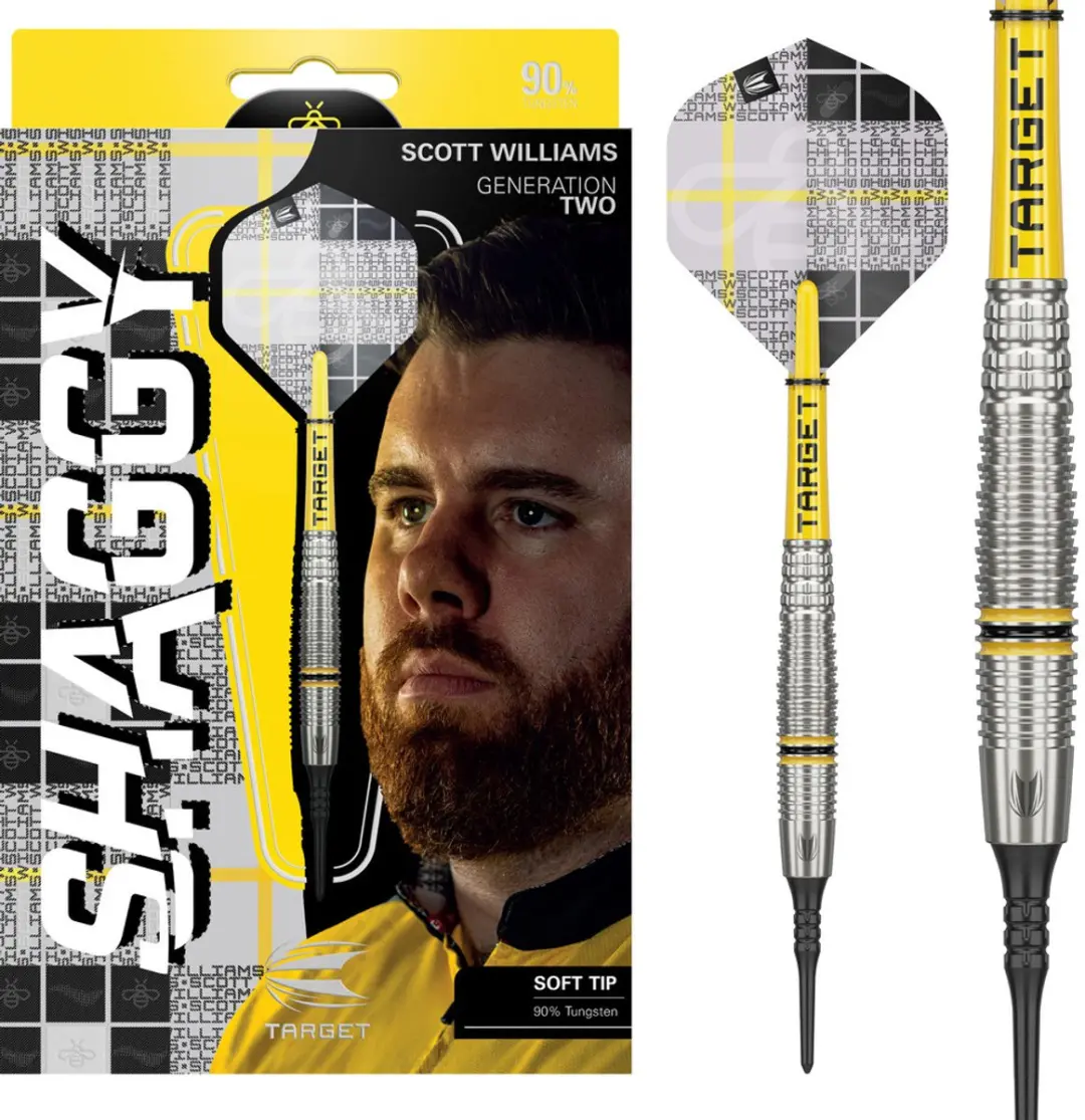 Target Scott Williams G2 90% Soft Tip Darts - 3 Stuks