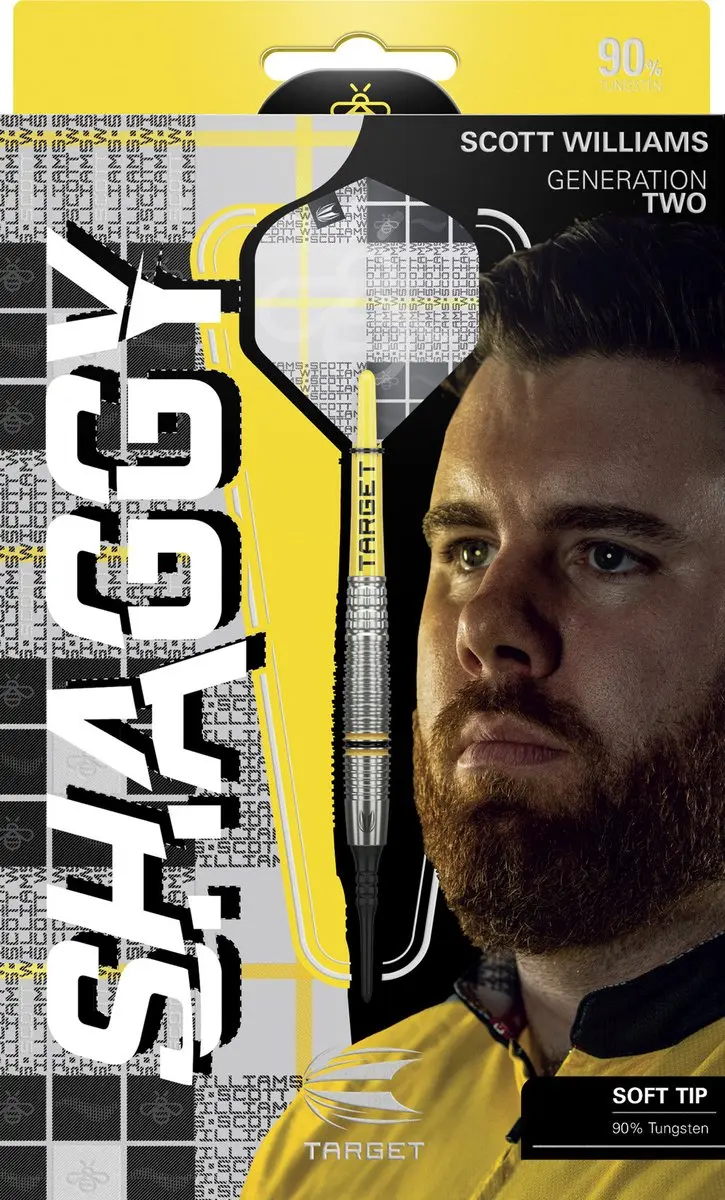 Target Scott Williams G2 90% Soft Tip Darts - 3 Stuks