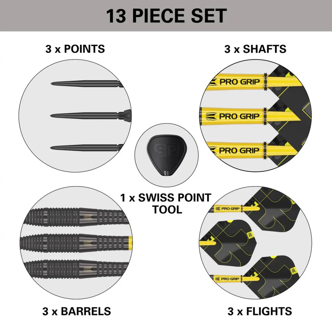 Target Darts Bolide Void Steel Tip 05 - 90% Tungsten - 3 Stuks