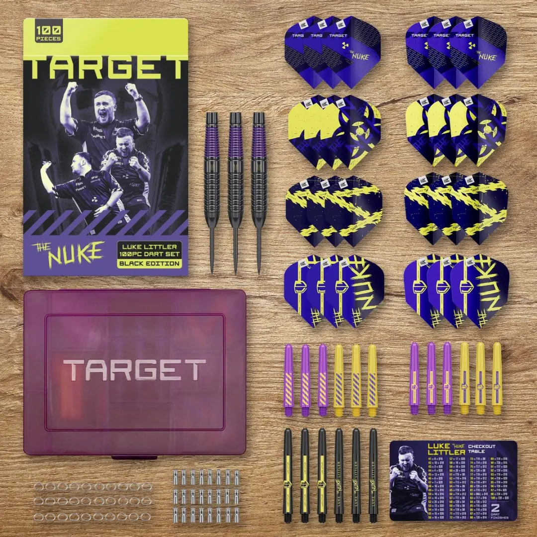 Target Darts Luke Littler Brass Dartset 22G - 3 Stuks