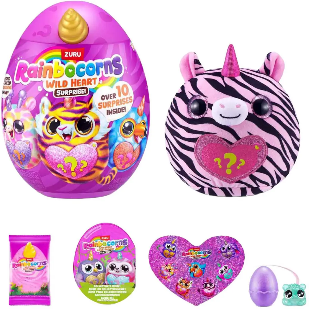 Zuru Wild Heart Verrassingsei Knuffel - Meerkleurig