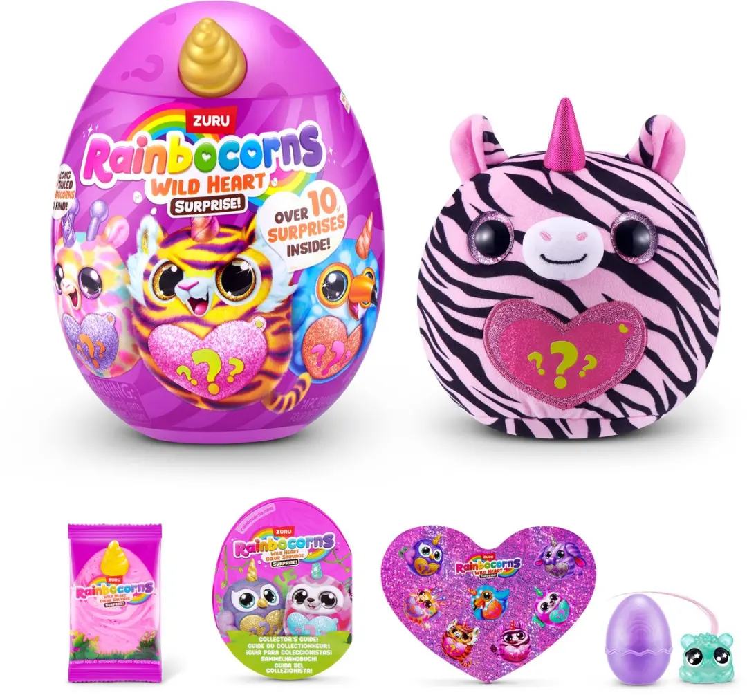 Zuru Wild Heart Verrassingsei Knuffel - Meerkleurig