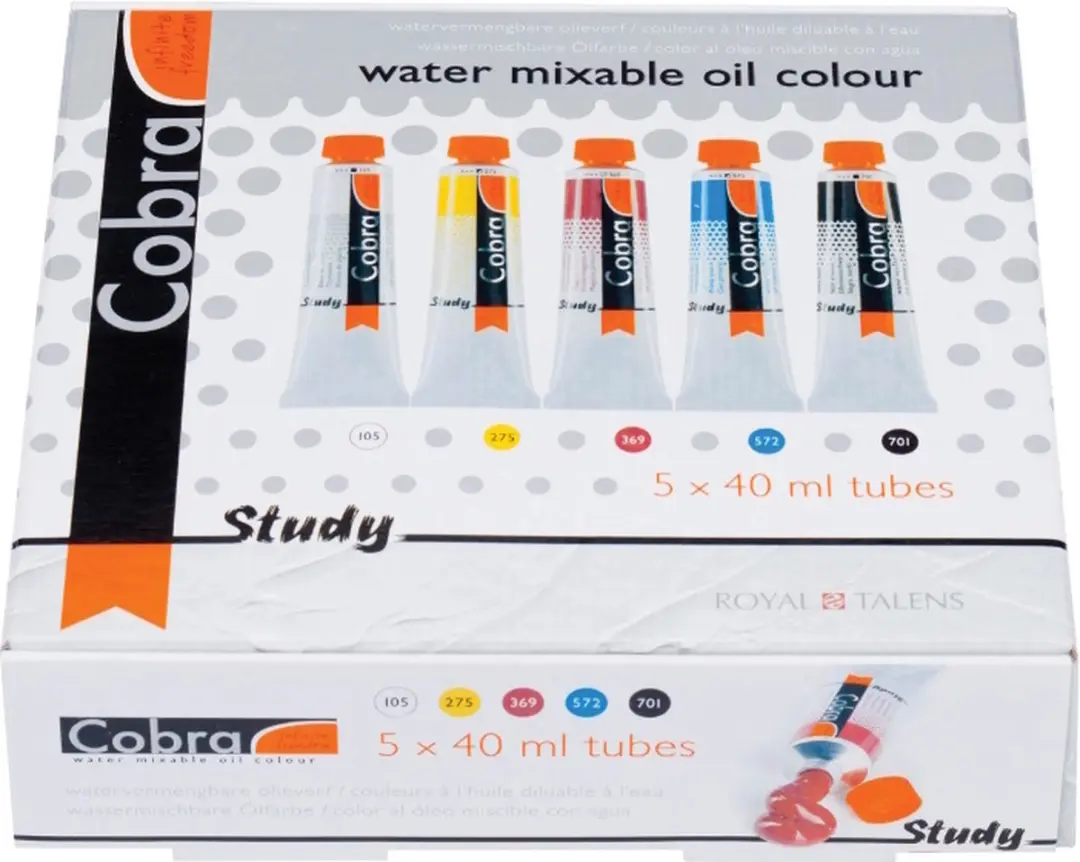 Cobra Study Primary Set Waterverf 5x40ml