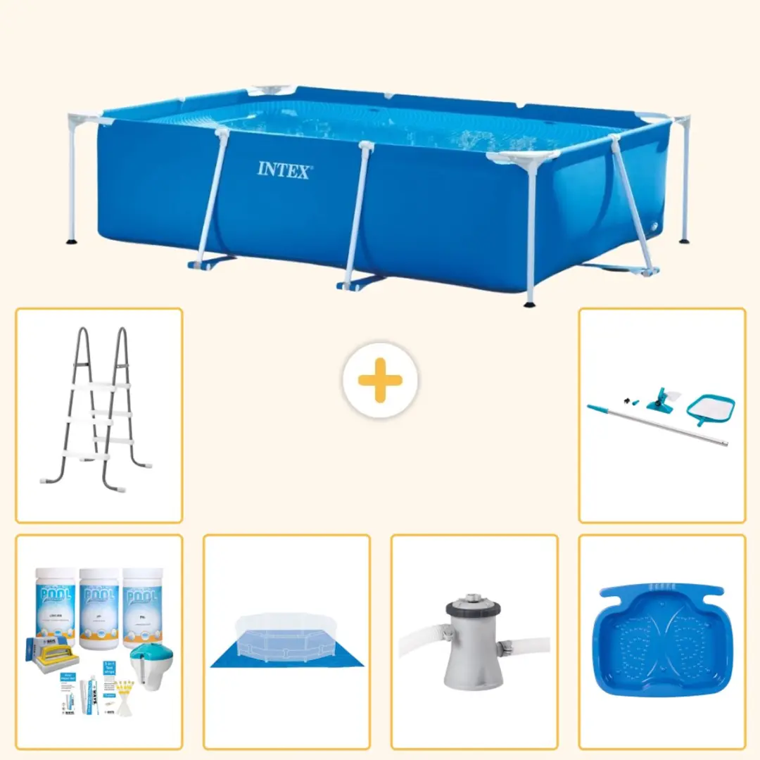 Intex Frame Zwembad 260x160x65cm Blauw