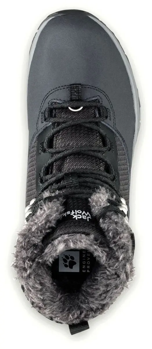 Jack Wolfskin Everquest Texapore High Snowboots Dames 37.5 - Grijs/Zwart