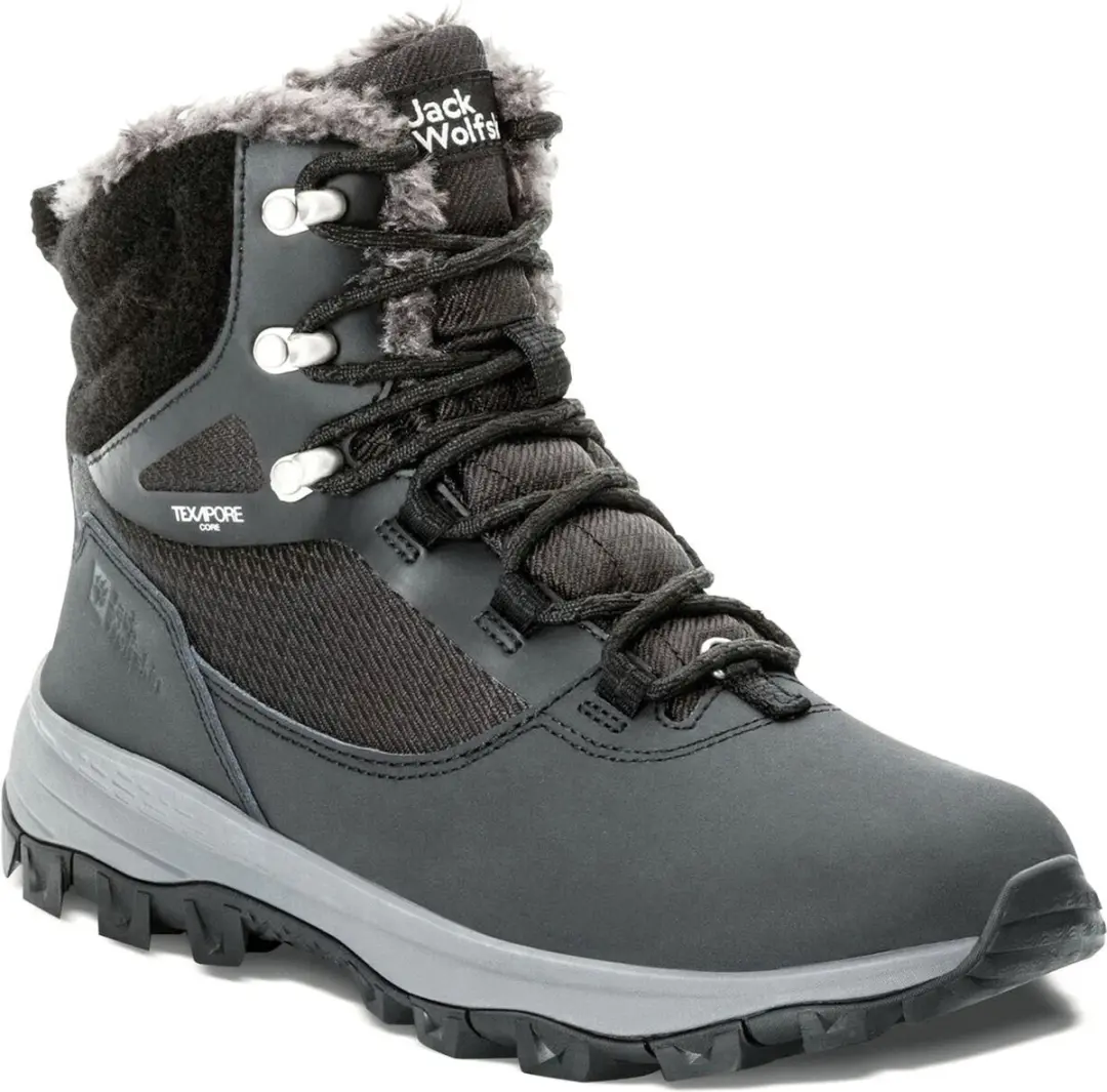 Jack Wolfskin Everquest Texapore High Snowboots Dames 37.5 - Grijs/Zwart