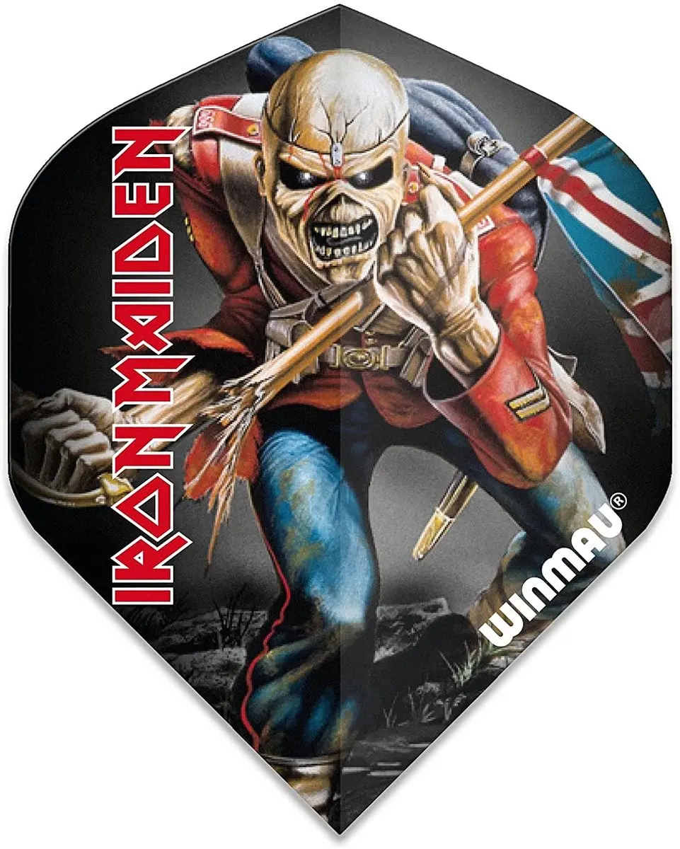 Winmau Rock Legends Iron Maiden Trooper Dart Flights - 3 Stuks - Multi