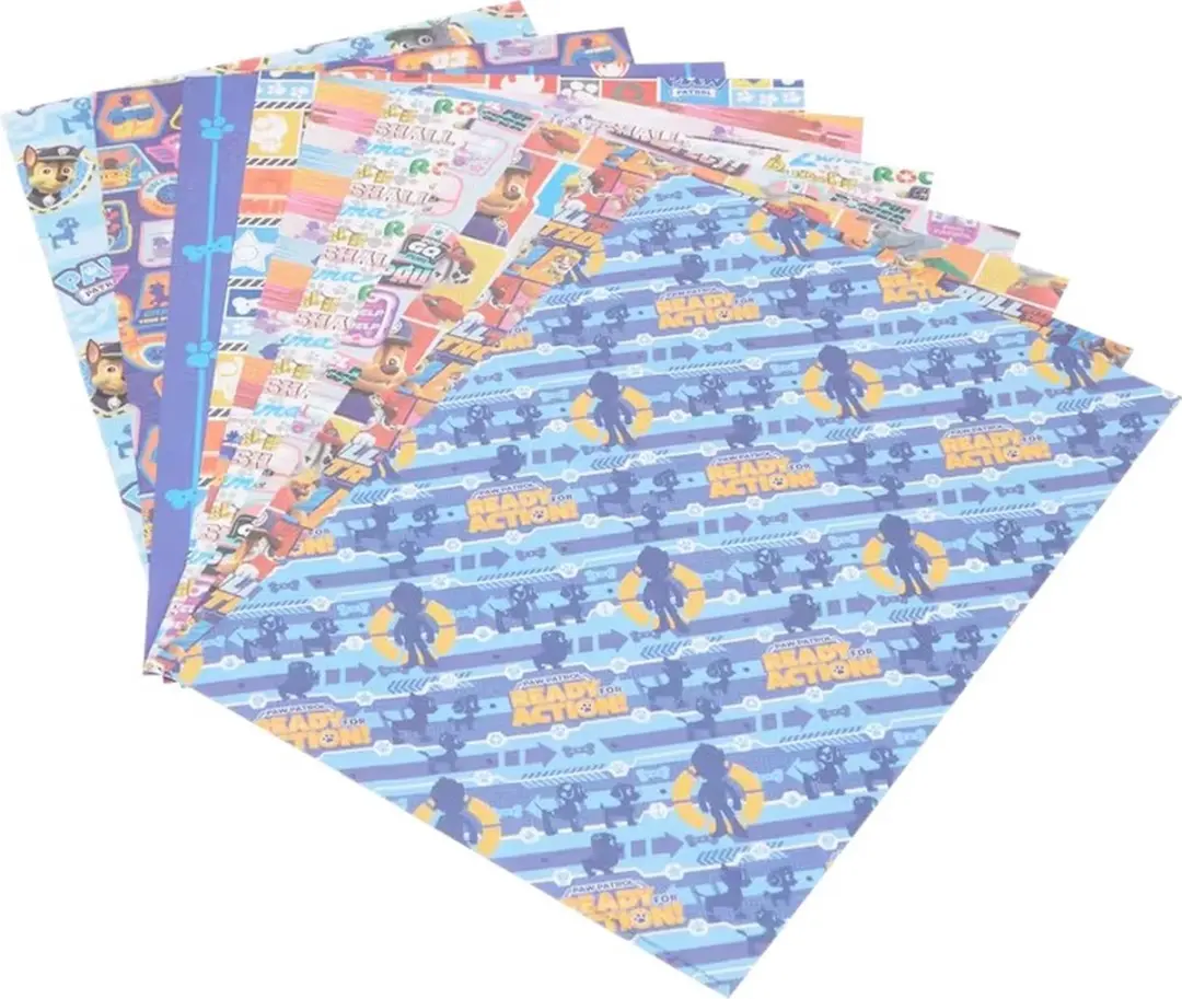 PAW Patrol Knutselpapier A4 - 10 Vellen - Blauw/Rood/Geel