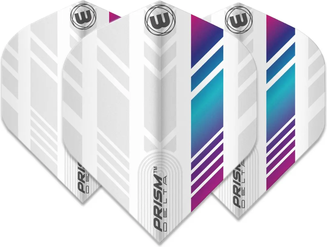 Winmau Prism Delta Extra Thick Dart Flights - 3 Stuks - Multi/Wit