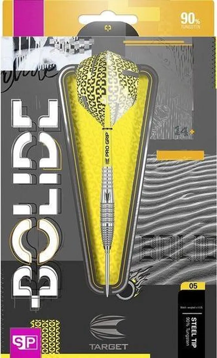 Target Bolide 05 Swiss Point Dartpijlen - 3 Stuks - Geel - afbeelding 6 van 6