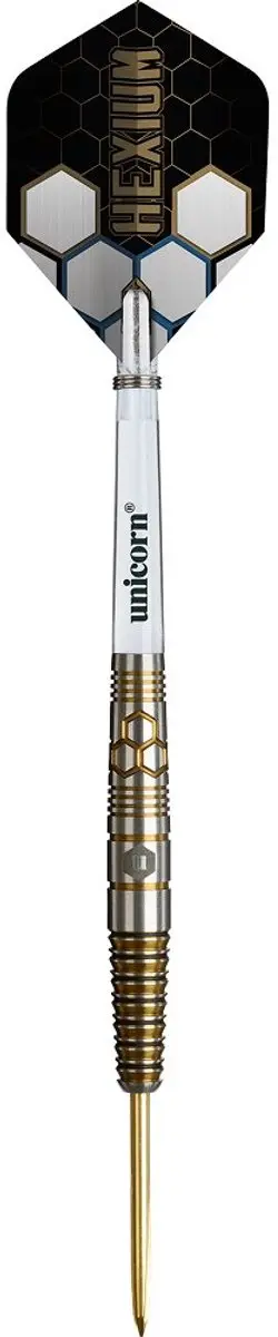 Unicorn Hexium 3 Gold Dartpijlen - 3 Stuks - afbeelding 6 van 6