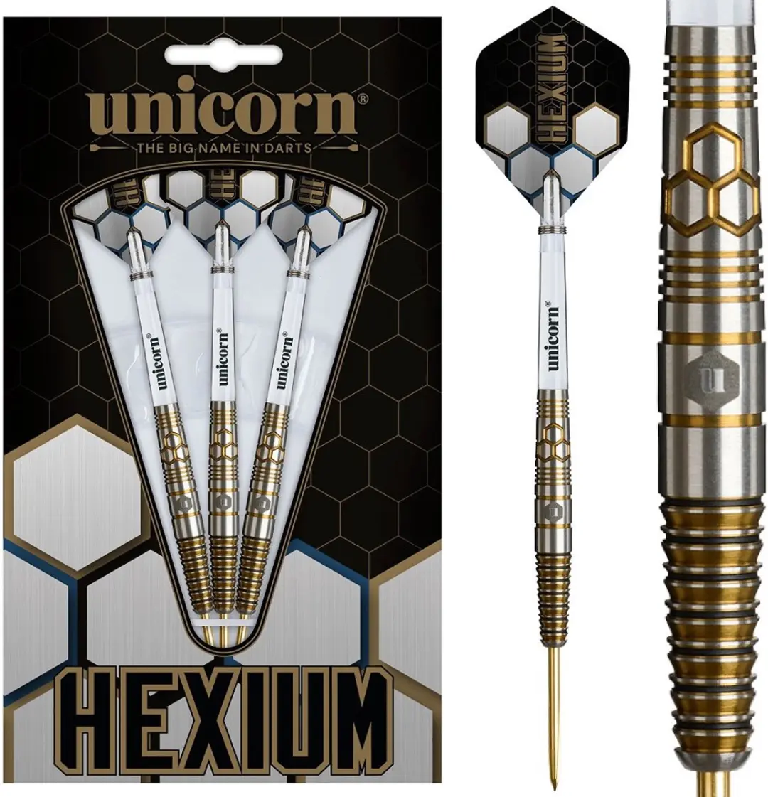 Unicorn Hexium 3 Gold Dartpijlen