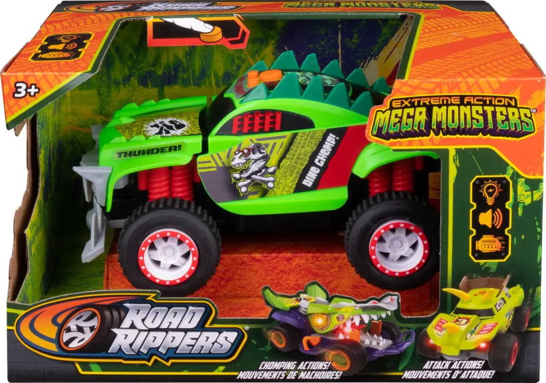 NIKKO Road Rippers Extreme Action Dino Chomp Speelgoedauto - 3x AAA - Groen