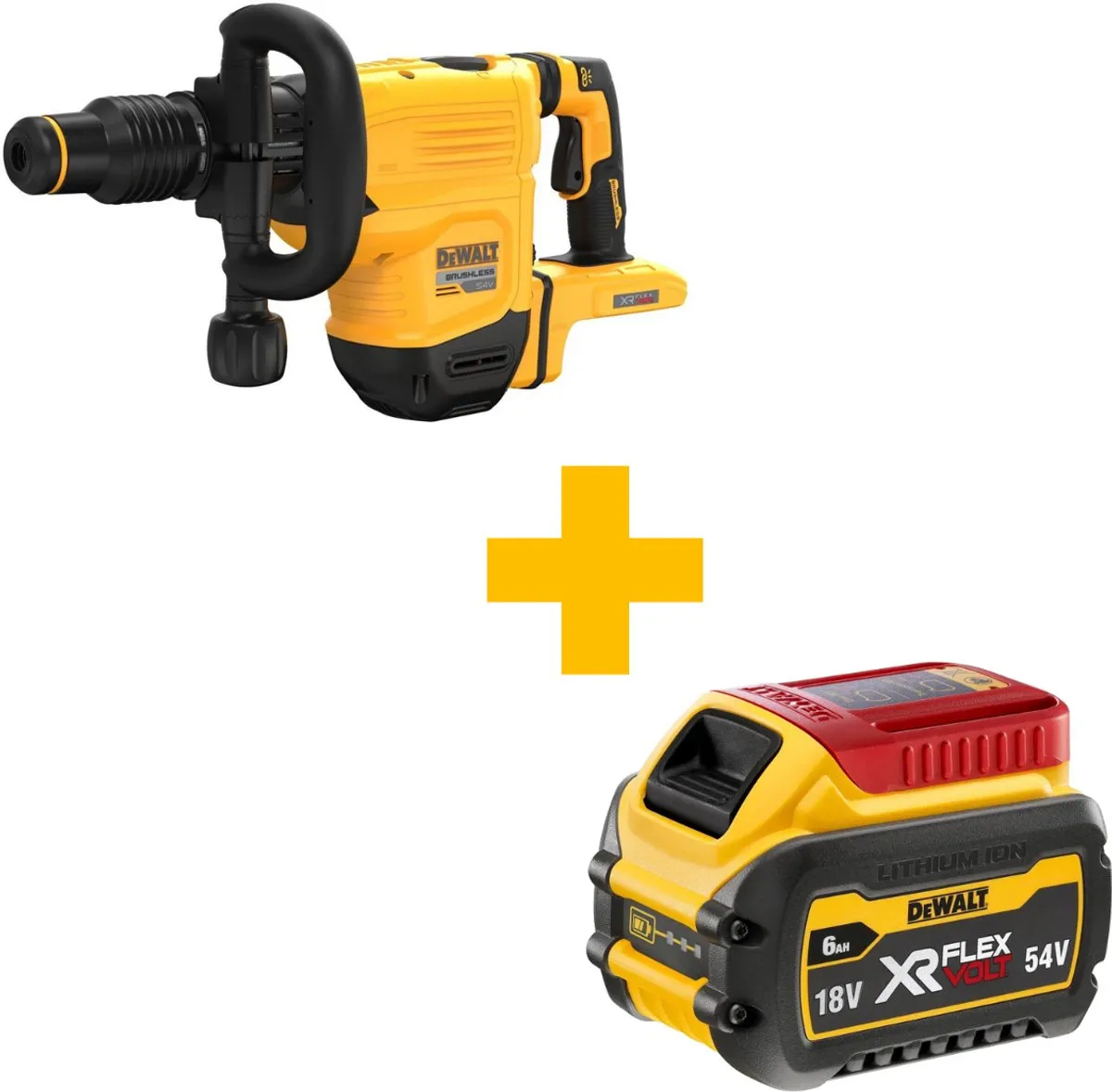 DeWalt DCH832N-XJ SDS-Max Breekhamer 54V - 6kg
