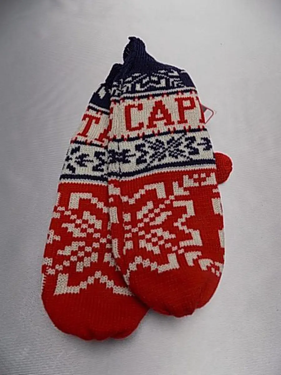 Reebok NHL Washington Capitals Wanten - One Size - Rood/Blauw/Wit