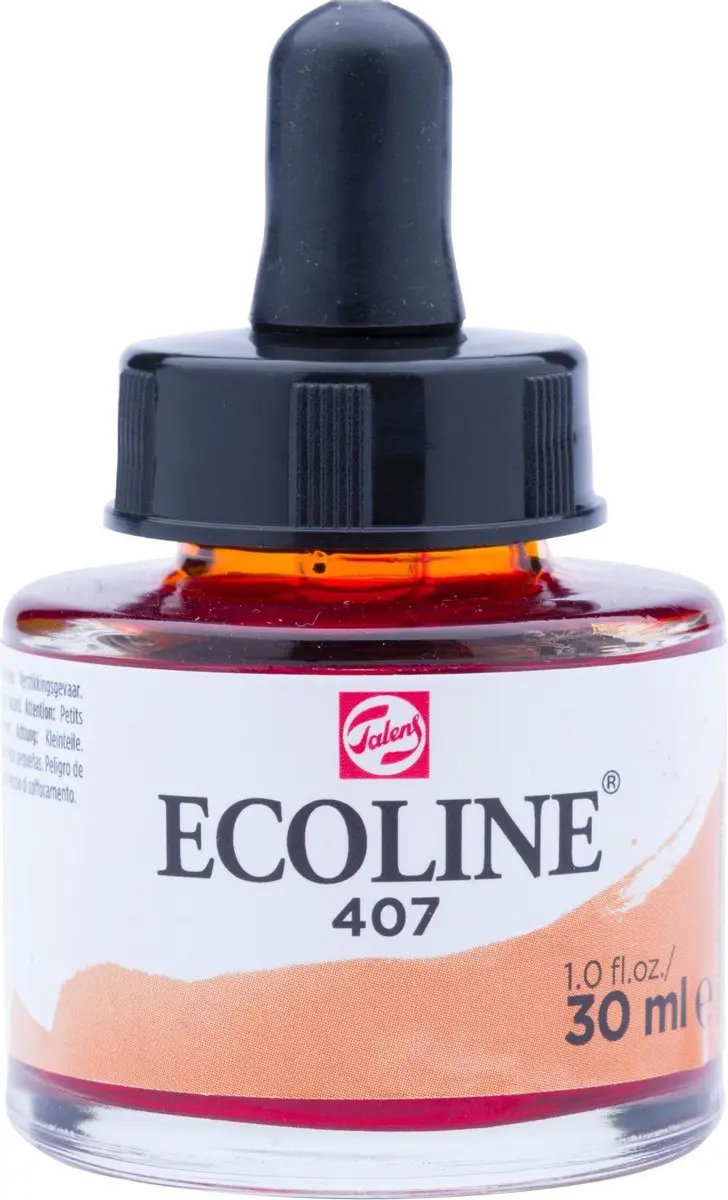 Ecoline Aquarelverf #407 Donkere Oker 30ml