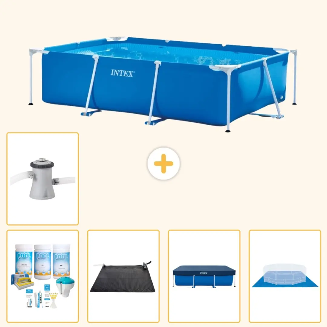 Intex Frame Zwembad 260x160x65cm Blauw