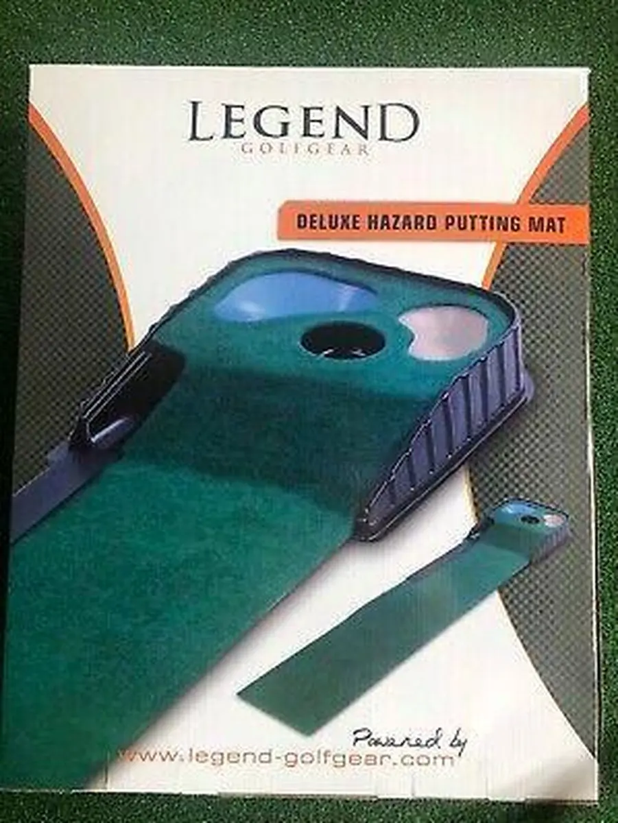 Legend Golf Hazard Puttingmat - Zwart-Groen