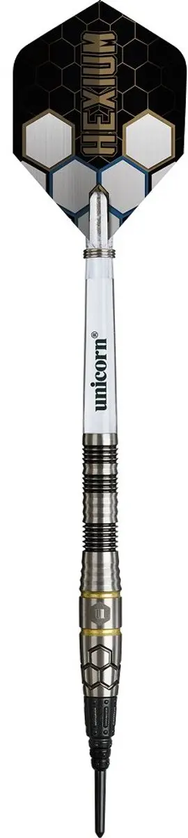 Unicorn Hexium 1 Black Gold 90% Darts - 3 Stuks - afbeelding 6 van 6