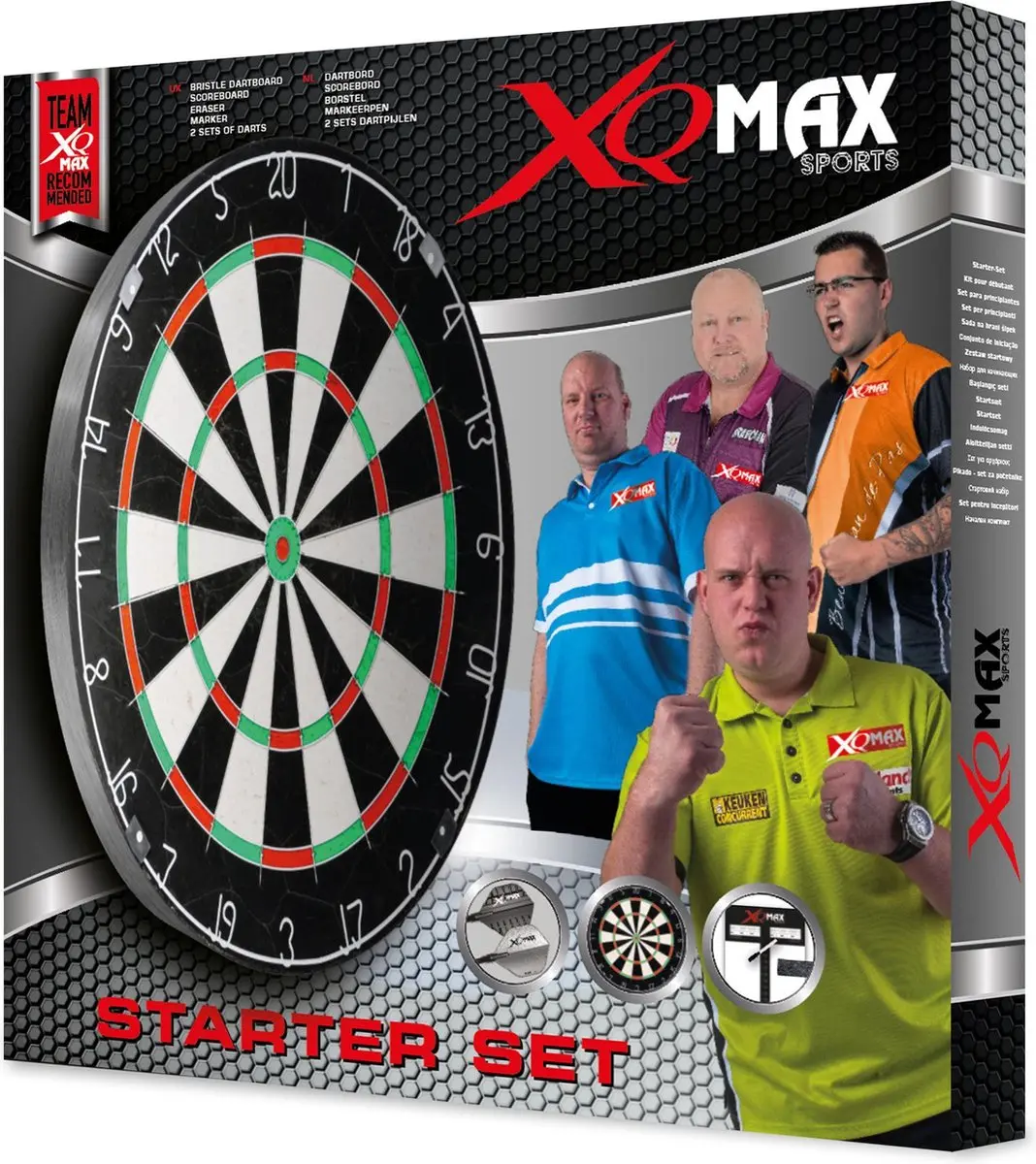 XQMax Michael van Gerwen Dartset QD7000060 - 45cm Bord & 2 Sets Pijlen - afbeelding 6 van 6